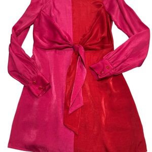 House of Harlow 1960 Pink and Red Dress